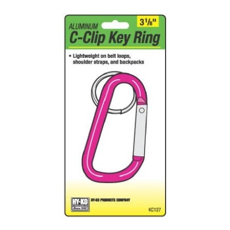 Hy-Ko Prod LG ALU CClip Key Ring KC127